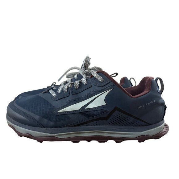 Altra Lone Peak 5 Womens Trail Running Shoes Size 11.5 Navy/Burgundy Durable & L - Picture 2 of 8
